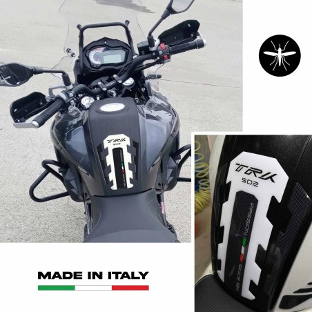 3D RESINED REINFORCED PANEL GUARD συμβατό για μοτοσικλέτες BENELLI TRK 502 White
