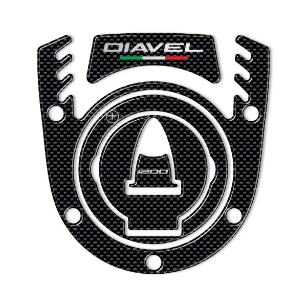 KIT ADHESIVES 3D FILLER CAP PROTECTION συμβατό με DUCATI DIAVEL MOTORCYCLE
