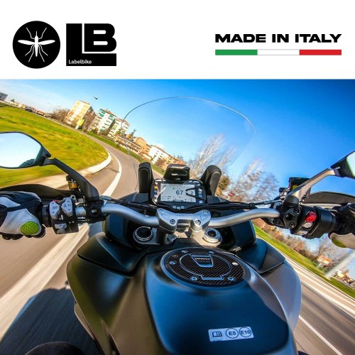 ADHESIVE 3D CARBON Tank cap KEYLESS for MOTO DUCATI MULTISTRADA 1260 2