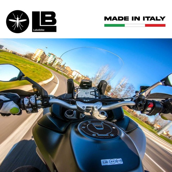 ADHESIVE 3D CARBON Tank cap KEYLESS for MOTO DUCATI MULTISTRADA 1260