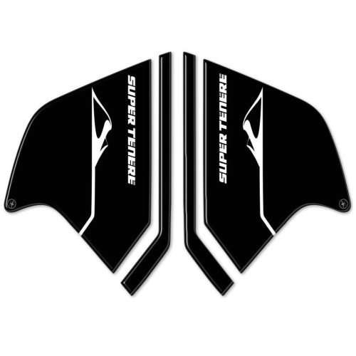 2 ADHESIVOS 3D gel PROTECCIONES LATERALES compatibles PARA MOTO YAMAHA SUPER TENERE 2