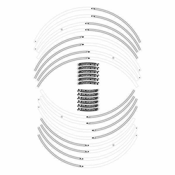 JANTES ADHESIVES compatibles pour SCOOTER XCITING 300 - 400 - 500 KYMCO