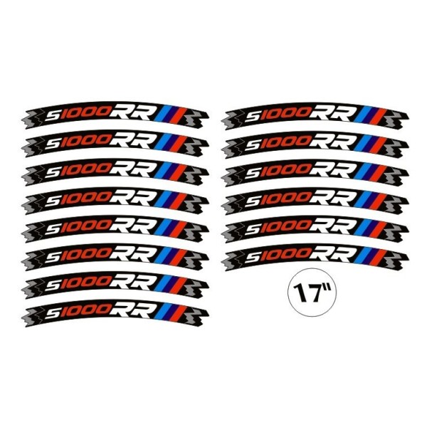 ADHESIVE STRIPES compatible with BMW S1000 RR MOTO stickers 17' tuning rims