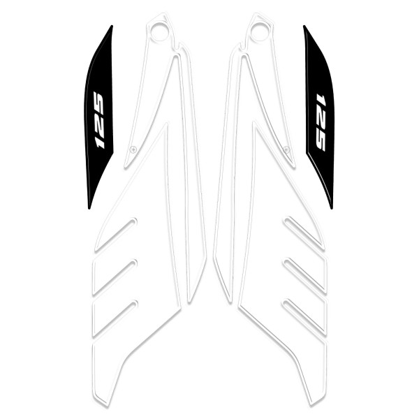 3D ADHESIVES για Scooter X max 125 PROTECTION συμβατό για YAMAHA Xmax 2014-2016