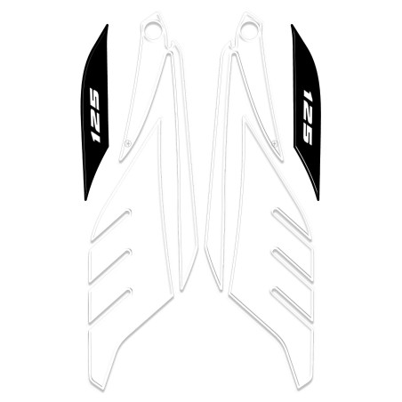 3D ADHESIVOS para Scooter X max 125 PROTECCIÓN compatible para YAMAHA Xmax 2014-2016