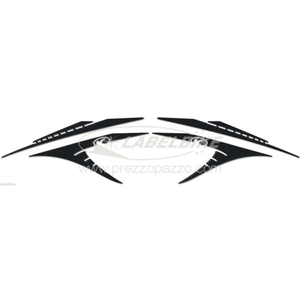 KIT BOOMERANG GEL ADHESIVES Compatible pour Kymco XCITING 400 PROTECTIONS 2012-2017