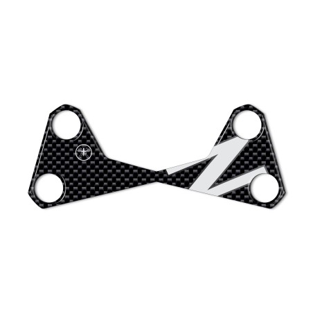 Πλάκα πιρουνιού 3D PROTECTION συμβατή για μοτοσυκλέτα KAWASAKI Z750 Z1000 z Λευκό