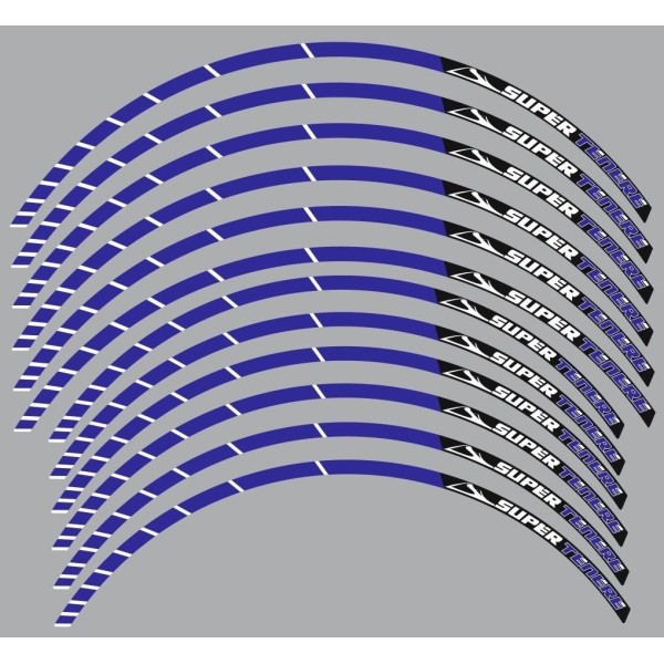 blaue Klebestreifen für 17-19 INCH RIMS kompatible Motorräder YAMAHA SUPER TENERE
