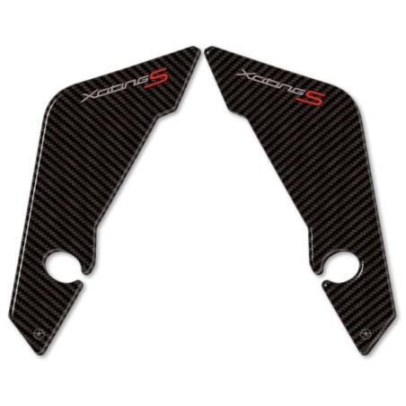 2 ADHESIVOS DE PROTECCIÓN 3D MUDGUARD compatibles para kymco XCITING S 400 2018-2023