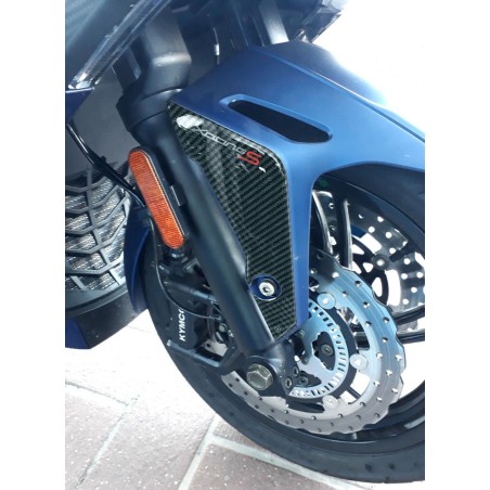 2 ADHESIVOS DE PROTECCIÓN 3D MUDGUARD compatibles para kymco XCITING S 400 2018-2023
