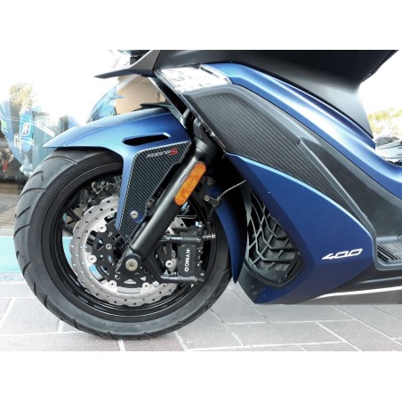 2 ADHESIVOS DE PROTECCIÓN 3D MUDGUARD compatibles para kymco XCITING S 400 2018-2023