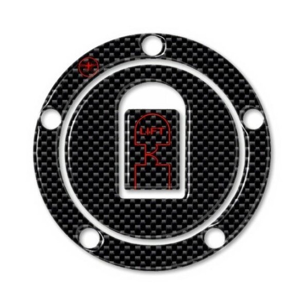 PROTECTION ADHESIVE DU CAPOT DE RÉSERVOIR EN CARBONE compatible MOTOCYCLE KAWASAKI 00-06 rouge