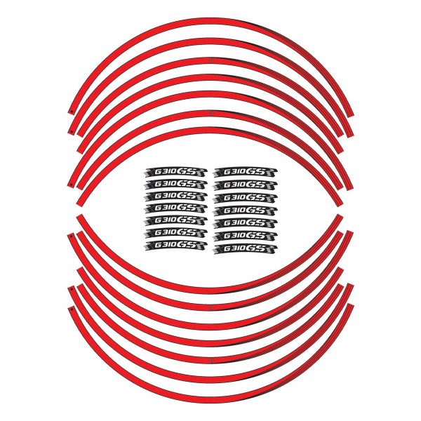 STRIPS ADHESIFS compatibles avec BMW G310 GS MOTO 17" 19" RIM stickers tuning