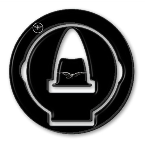 EXCLUSIVE 3D ADHESIVE TANK PLUG PROTECTION compatible for MOTO GUZZI BLACK 2