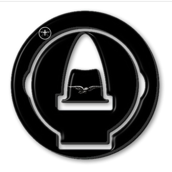 EXKLUSIVE FÜLLER CAP 3D ADHESIVE PROTECTION kompatibel für MOTO GUZZI BLACK