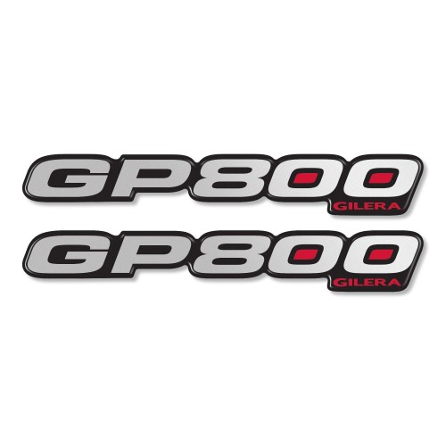                             2 αυτοκόλλητα ρητίνης GP 800 3D ΓΡΑΜΜΑΤΑ ΣΥΜΒΑΤΑ για GILERA GP800 SCOOTER
                          