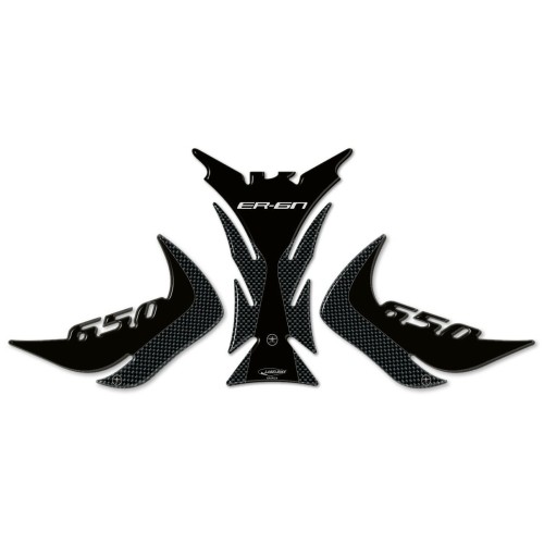 KIT 3D GEL ADHESIVES compatible avec KAWASAKI ER-6n à partir de 2012