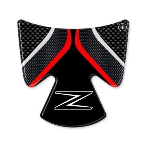 3D GEL PROTECCIÓN zona llave de contacto compatible para MOTO KAWASAKI Z900 rojo