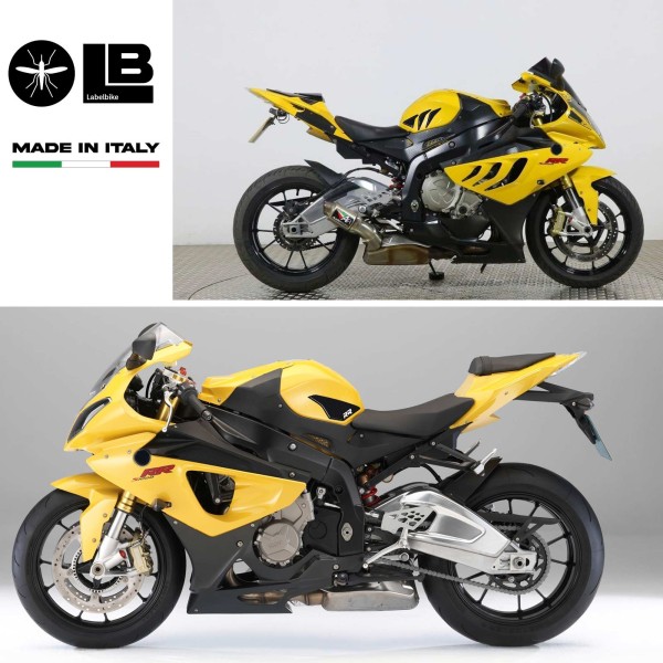 Kit SEITENSCHÜTZEN Tankaufkleber 3D kompatibel MOTO BMW S1000 RR SBK