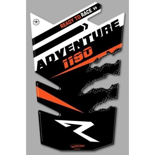 PROTECTOR DE PARED ADHESIVO DE GEL DE RESINA 3D compatible para MOTO KTM 1190 ADVENTURE R 2