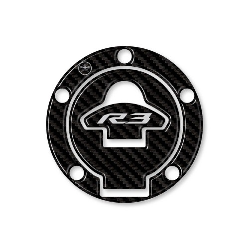 Pegatina 3D Protección Tapón Depósito Motocicleta compatible Yamaha YZF R3 2015-2025