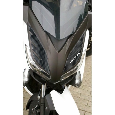 2 PROTECTIONS AVANT ADHESIVES 3D compatibles pour YAMAHA XMAX 400 2013-2016