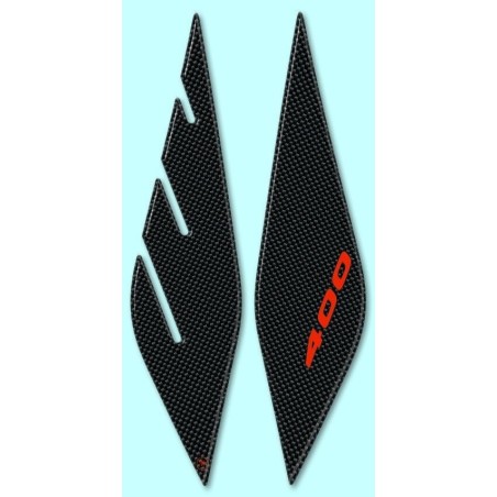 2 PROTECCIONES FRONTALES ADHESIVAS 3D compatibles para YAMAHA XMAX 400 2013-2016