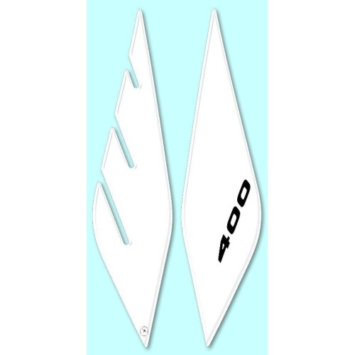 2 PROTECCIONES FRONTALES ADHESIVAS 3D compatibles para YAMAHA XMAX 400 2013-2016 2