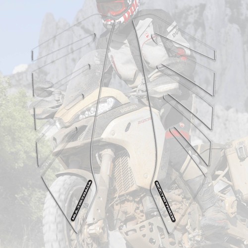 2 3D SIDE PROTECTIONS compatible MOTO DUCATI MULTISTRADA ENDURO 1200 - 1260 2