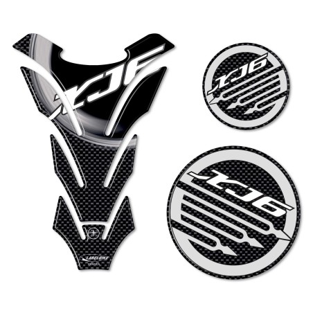CARBON 3D GEL STICKERS ADHESIVE KIT συμβατό για YAMAHA XJ6 2008-2013 MOTORBIKE