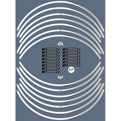                                             ADHESIVE STRIP KIT συμβατό για ζάντες μοτοσυκλέτας 17 αυτοκόλλητα KAWASAKI Z1000 Tuning Stickers
                                          