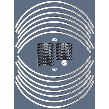 ADHESIVE STRIP KIT συμβατό για ζάντες μοτοσυκλέτας 17 αυτοκόλλητα KAWASAKI Z1000 Tuning Stickers