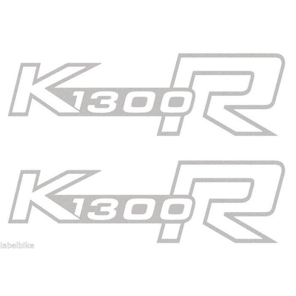 2 ΤΑΝΚ ADHESIVES για MOTO BMW K1300R K1300 STICKERS K 1300 R SILVER 14x4