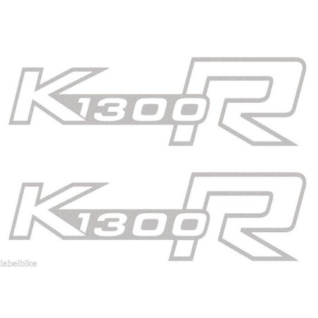 2 ΤΑΝΚ ADHESIVES για MOTO BMW K1300R K1300 STICKERS K 1300 R SILVER 14x4