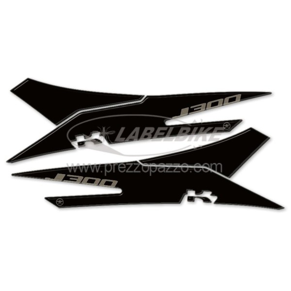 2 3D gel ADHESIVES PEDANE PROTECTIONS συμβατά για KAWASAKI J300 SCOOTER