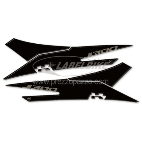 2 3D gel ADHESIVES PEDANE PROTECTIONS συμβατά για KAWASAKI J300 SCOOTER