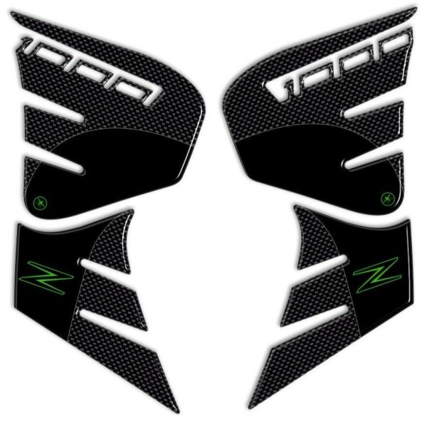 3D ΠΛΕΥΡΙΚΑ ΠΡΟΣΤΑΤΕΥΤΙΚΑ για μοτοσικλέτα KAWASAKI Z1000 2014-2020 πράσινο