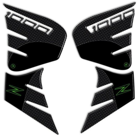 3D ΠΛΕΥΡΙΚΑ ΠΡΟΣΤΑΤΕΥΤΙΚΑ για μοτοσικλέτα KAWASAKI Z1000 2014-2020 πράσινο