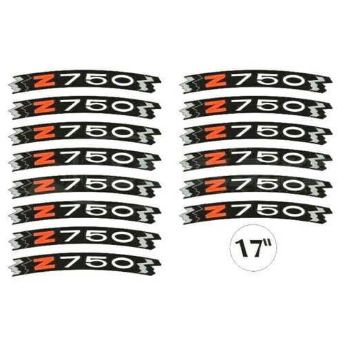 ADHESIVE LINES KIT compatible for 17 RIMS MOTORCYCLE KAWASAKI Z750 - YELLOW FLUO 2