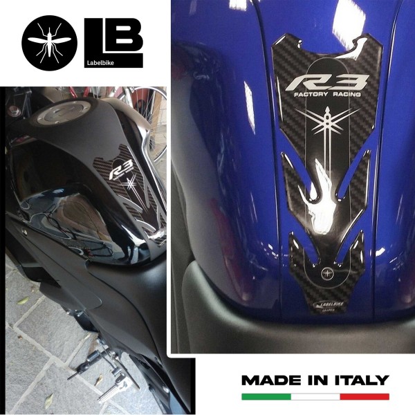 3D ADHESIVE TANK PROTECTION kompatibel für YAMAHA R3 yzf MOTORRAD