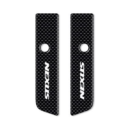 MIRROR CAPS 2 3D GEL RESINED ADHESIVES kompatibel für GILERA NEXUS Scooter