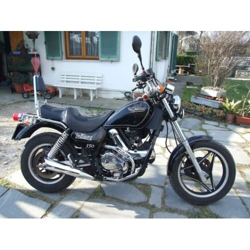 Kit 4 Autocollants pour côtés x MOTO DUCATI INDIANA 350 Autocollants ARGENT 2