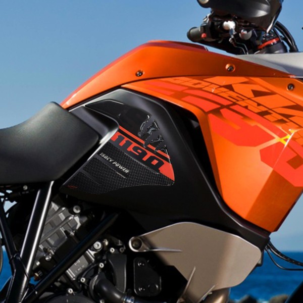KIT ADHESIVOS 3D GEL para KTM 1190 ADVENTURE MOTORCYCLE compatible PROTECTORES DE DEPÓSITO