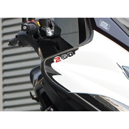 2 ADHESIVES 3D GEL PROTECTION SPIDER compatibles avec le scooter kymco XCITING 250