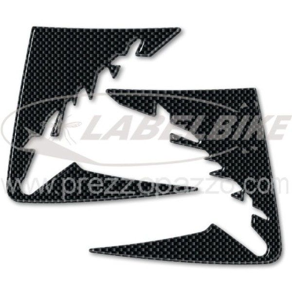 2 ADHESIVES-STICKERS 3D gel PARKERS συμβατά για X MAX 400 YAMAHA XMAX 2013-2016