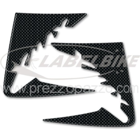 2 ADHESIVES-STICKERS 3D gel PARKERS συμβατά για X MAX 400 YAMAHA XMAX 2013-2016