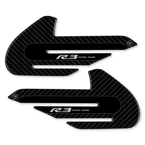 2 PROTECTIONS LATÉRALES DE RÉSERVOIR COMPATIBLES AVEC LES MOTOS YAMAHA YZF R3 2015-2025