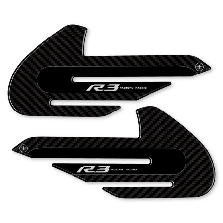 2 PROTECTORES LATERALES DE DEPÓSITO COMPATIBLES CON MOTOS YAMAHA YZF R3 2015-2025