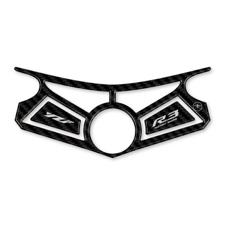 Adhesive 3D steering fork plate compatible with YAMAHA YZF R3 2015-2018