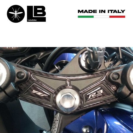 Adhesive 3D steering fork plate compatible with YAMAHA YZF R3 2015-2018